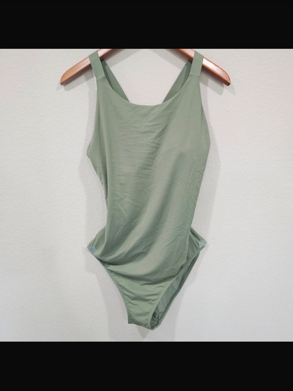 Athleta Palm Swimsuit L Tall Sage Green Clean Girl Coastal Quiet Luxury Laguna